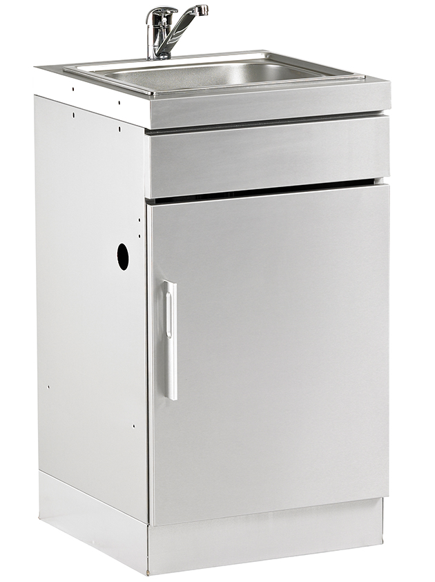 Stainless Steel Cabinet With Sink To, Outdoor Stainless Steel Cabinets On Wheels